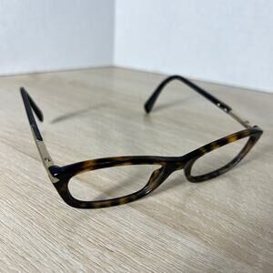 Prada VPR 04 Eyeglasses Tortoise Shell Frames Only READ DESC 52-17